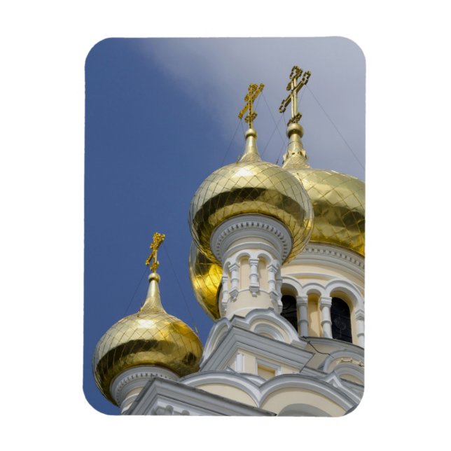 Exterior of Saint Alexander Nevsky Cathedral Magnet (Vertical)