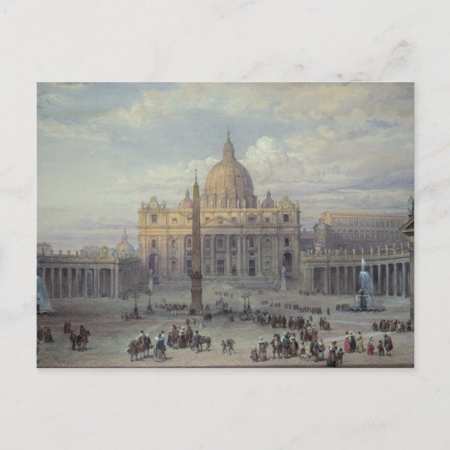 Exterior of St. Peter's Postcard (Front)