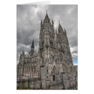 Exterior of the Basilica in Quito, Ecuador