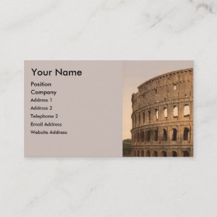 Exterior of the Colosseum, Rome, Italy Business Card