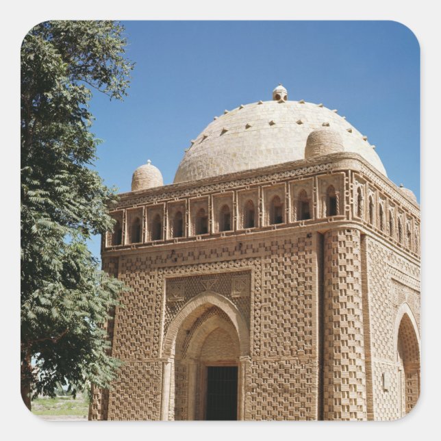 Exterior view, c.907 AD Square Sticker (Front)