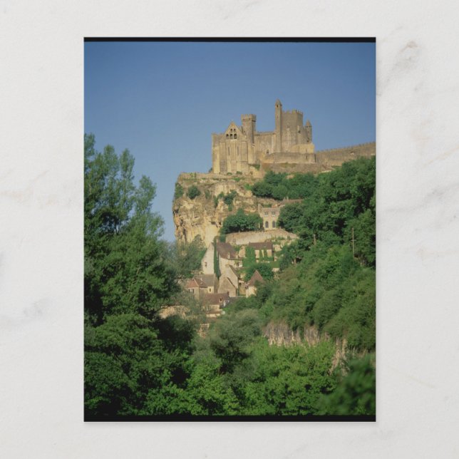 Exterior view from the lower cliffs postcard (Front)