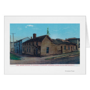 Exterior View of 1st Wooden Bldg in CA