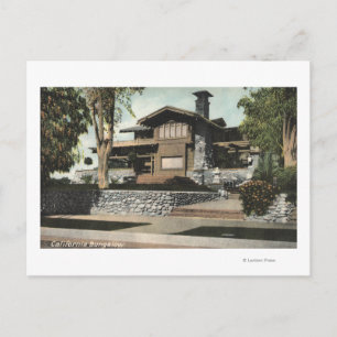 Exterior View of a Californian Bungalow Postcard