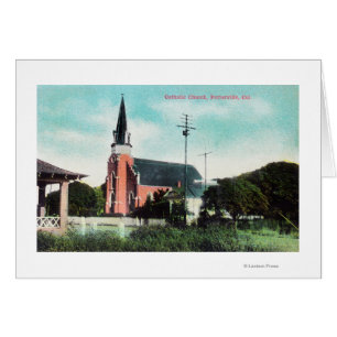 Exterior View of a Catholic Church