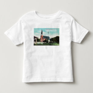 Exterior View of a Catholic Church Toddler T-Shirt