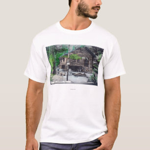Exterior View of a Log CabinCazadero, CA T-Shirt