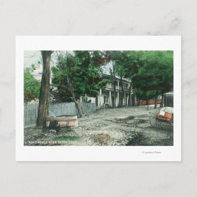 Exterior View of a Road HouseYreka, CA Postcard (Front)