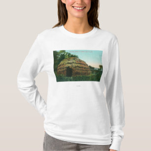 Exterior View of a Tule HutLake County, CA T-Shirt