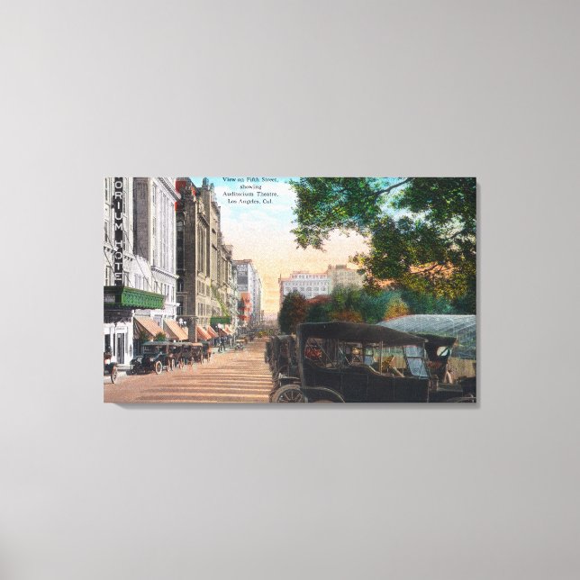 Exterior View of Auditorium Theatre on 5th Canvas Print (Front)