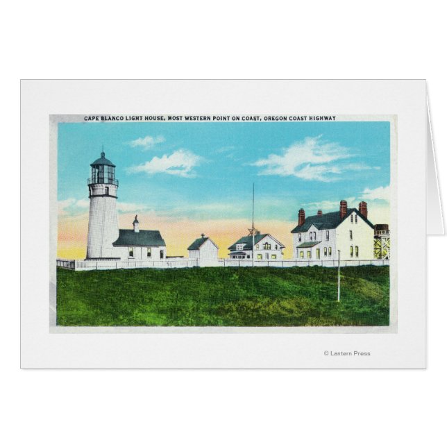 Exterior View of Cape Blanco LighthouseCoast (Front Horizontal)