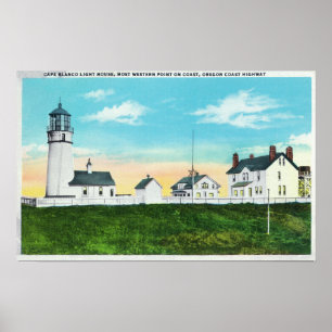 Exterior View of Cape Blanco LighthouseCoast Poster