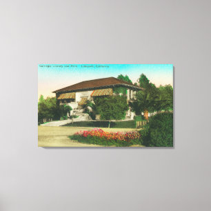 Exterior View of Carnegie LibraryLakeport, CA Canvas Print