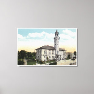 Exterior View of City Hall Canvas Print