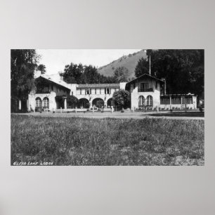 Exterior View of Clear Lake Lodge Poster