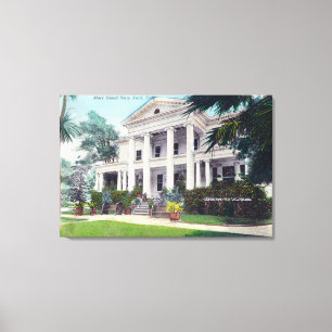 Exterior View of Commandant's House, Navy Yard Canvas Print
