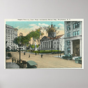 Exterior View of Court House Poster