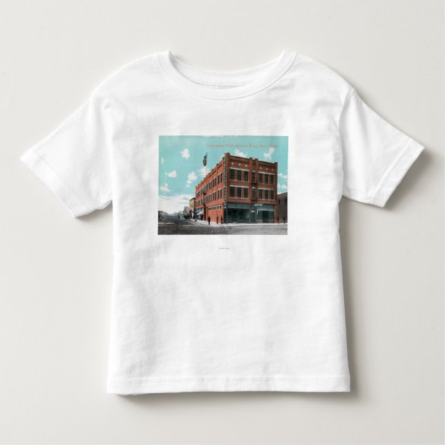Exterior View of Cunningham Hotel on Lewis St Toddler T-Shirt (Front)
