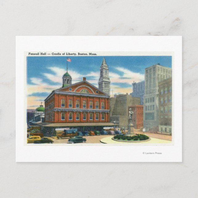 Exterior View of Faneuil Hall # 2 Postcard (Front)