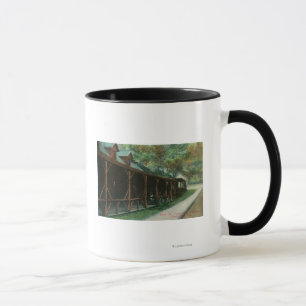 Exterior View of Fitch Mt. Tavern and Roadway Mug
