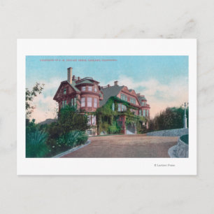 Exterior View of FM Borax Smith Residence Postcard