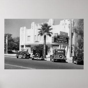 Exterior View of Fontana Theatre Poster