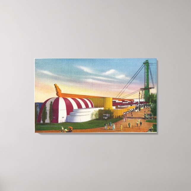 Exterior View of Food & Agricultural Bldg Canvas Print (Front)