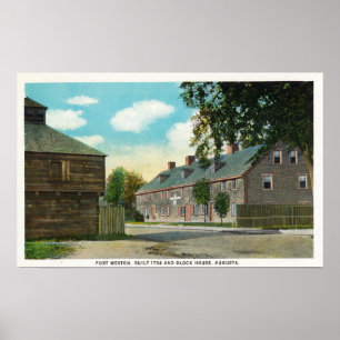 Exterior View of Fort Weston and Block House Poster