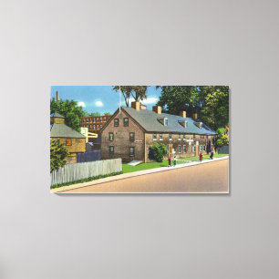 Exterior View of Ft. Western and Block Houses # Canvas Print
