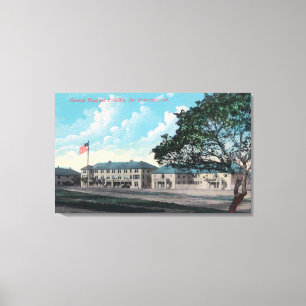 Exterior View of General Hospital, Presidio Canvas Print