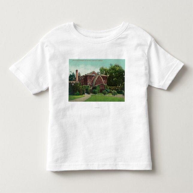 Exterior View of Hearst Hall, U of CA Toddler T-Shirt (Front)