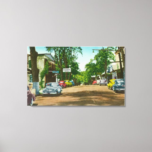 Exterior View of Historic Murphy's Hotel Canvas Print (Front)