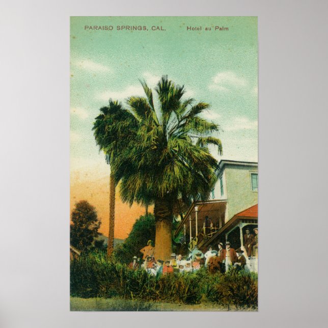 Exterior View of Hotel au Palm Poster (Front)