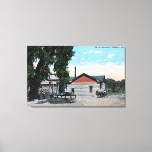 Exterior View of Jacinto CreameryWillows, CA Canvas Print