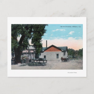 Exterior View of Jacinto CreameryWillows, CA Postcard