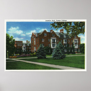 Exterior View of Josselyn Hall, Vassar College Poster