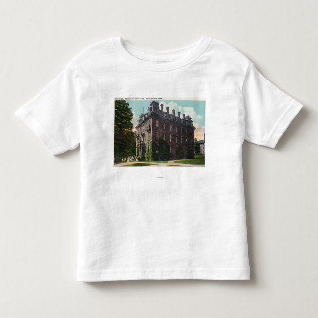 Exterior View of Judd Hall, Wesleyan University Toddler T-Shirt (Front)