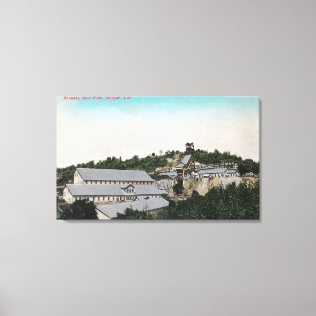 Exterior View of Kennedy Gold MineJackson, CA Canvas Print (Front)