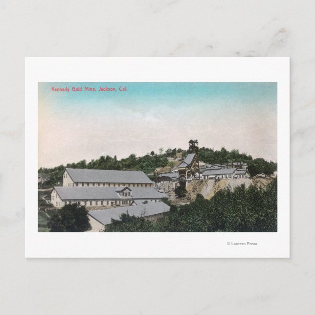 Exterior View of Kennedy Gold MineJackson, CA Postcard (Front)