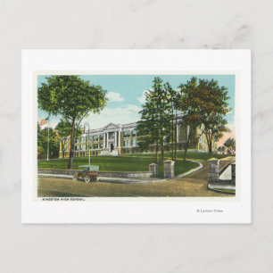 Exterior View of Kingston High School Postcard