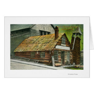 Exterior View of Log Cabin Soda Works, Church