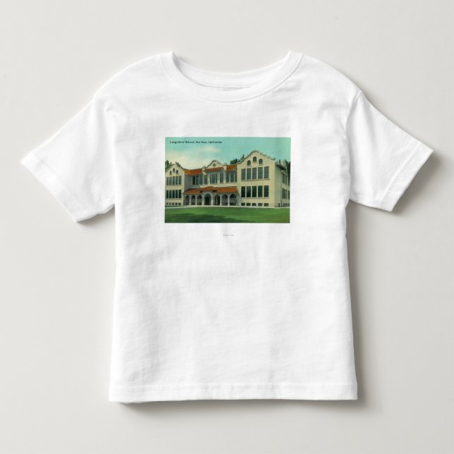 Exterior View of Longfellow School Toddler T-Shirt (Front)