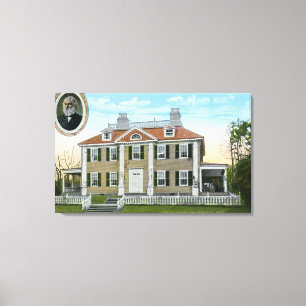 Exterior View of Longfellow's Home # 2 Canvas Print