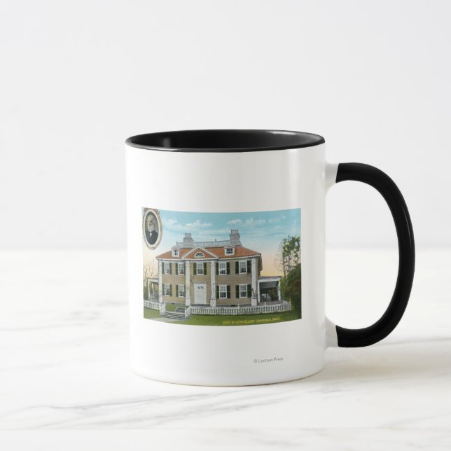 Exterior View of Longfellow's Home # 2 Mug (Right)