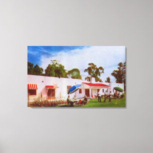 Exterior View of Los Serranos Golf & Country Canvas Print