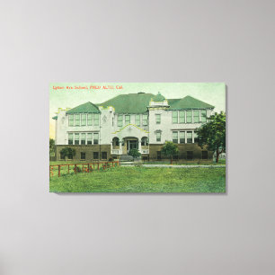 Exterior View of Lytton Avenue School Canvas Print