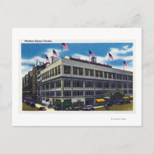 Exterior View of Madison Square Garden Postcard