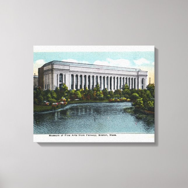 Exterior View of Museum of Fine Arts from Canvas Print (Front)
