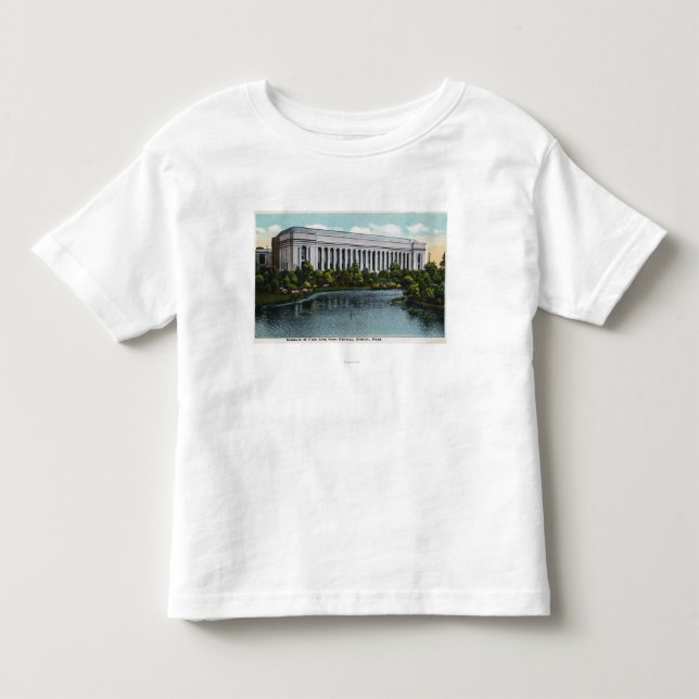 Exterior View of Museum of Fine Arts from Toddler T-Shirt (Front)