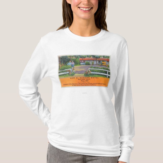 Exterior View of New El Rancho Motel T-Shirt (Front)